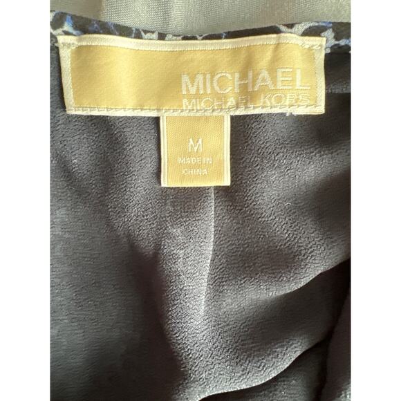 Michael Kors Blousson Dress with Shirred Waist and Keyhole at Back Sz Medium - Picture 8 of 8
